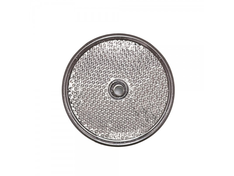 Reflectante blanco redondo homologado para tornillo o remache