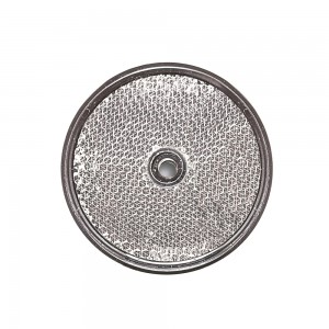 Reflectante blanco redondo homologado para tornillo o remache